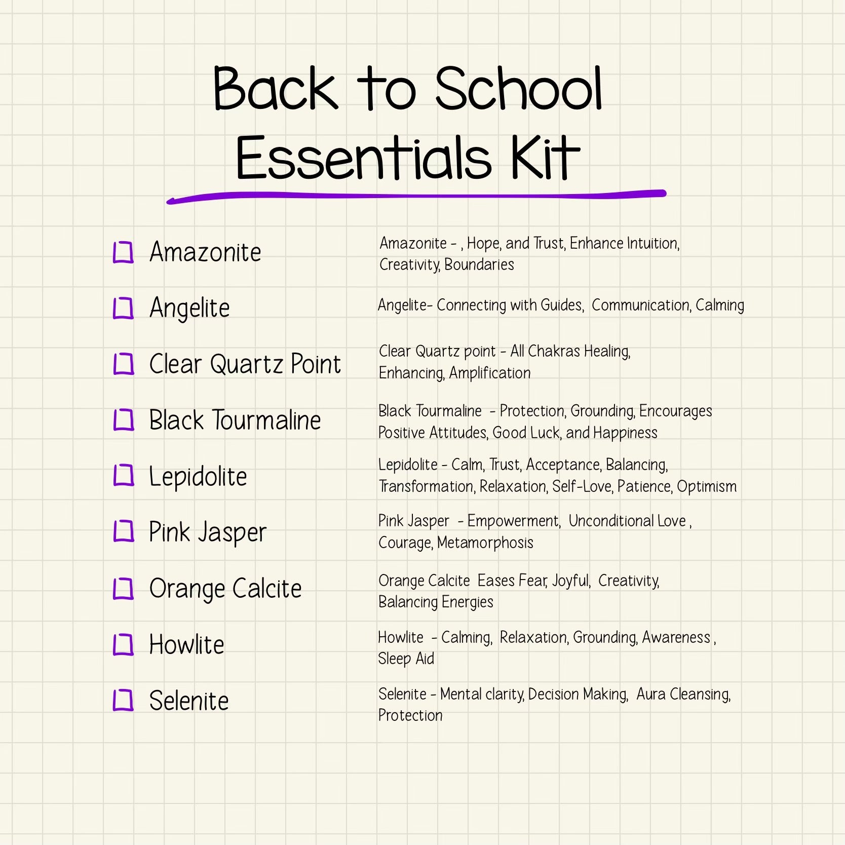 Back to School Essentials Kit
