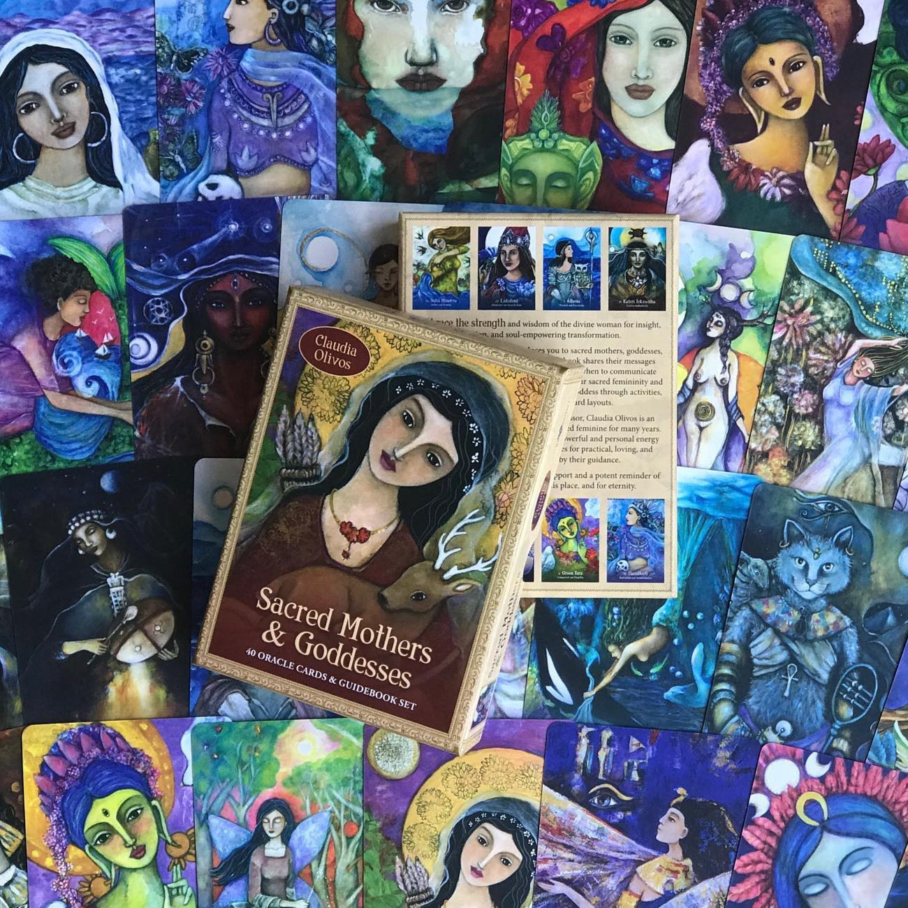 Sacred Mothers and Goddesses: 40 Oracle Cards & Guidebook Set