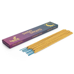 Ispalla's Sweet Dreams incense, a calming fusion of Palo Santo, Herbs, Lavender, and Vanilla