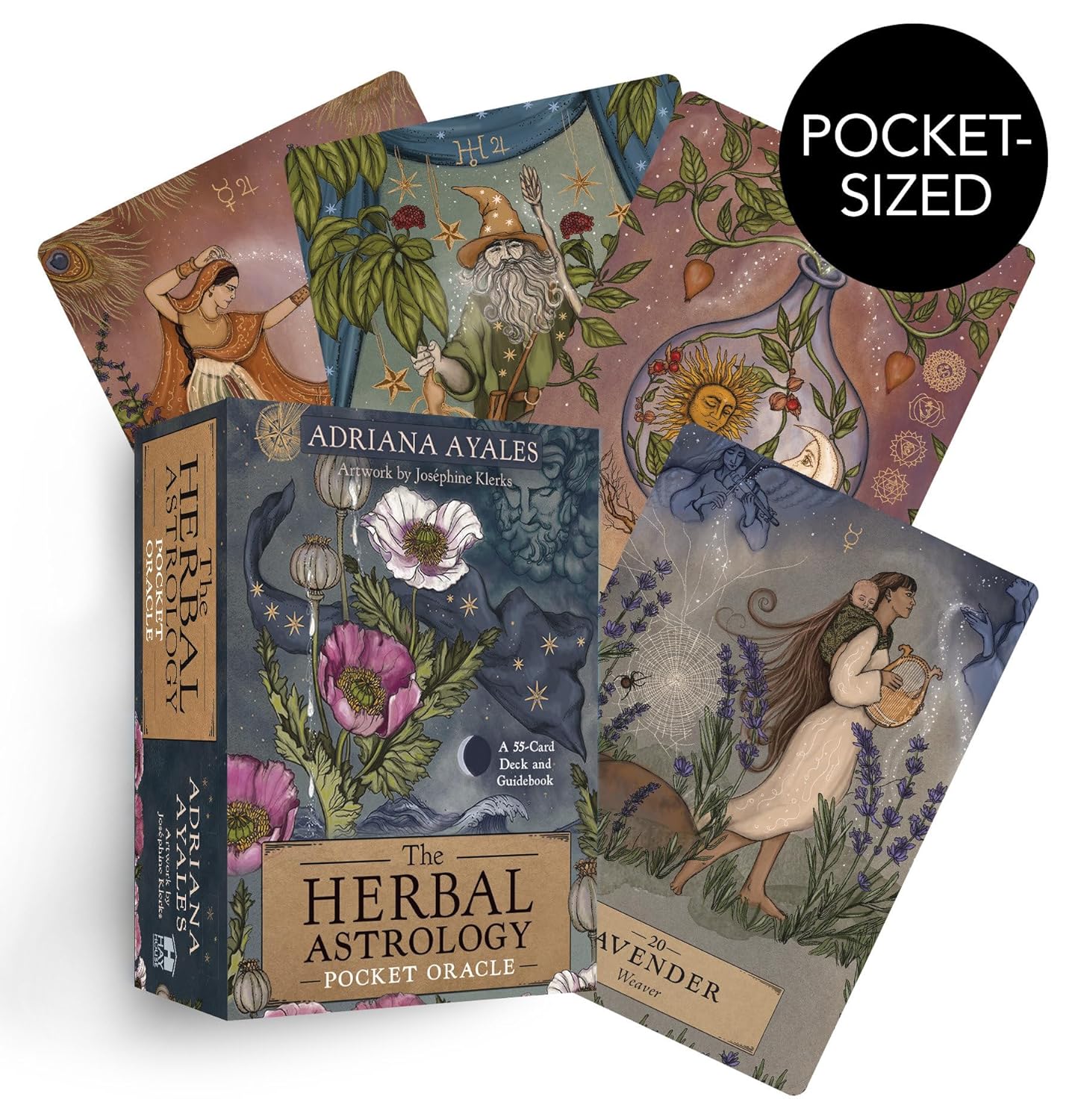 The Herbal Astrology Pocket Sized Oracle Deck by Adriana Ayales
