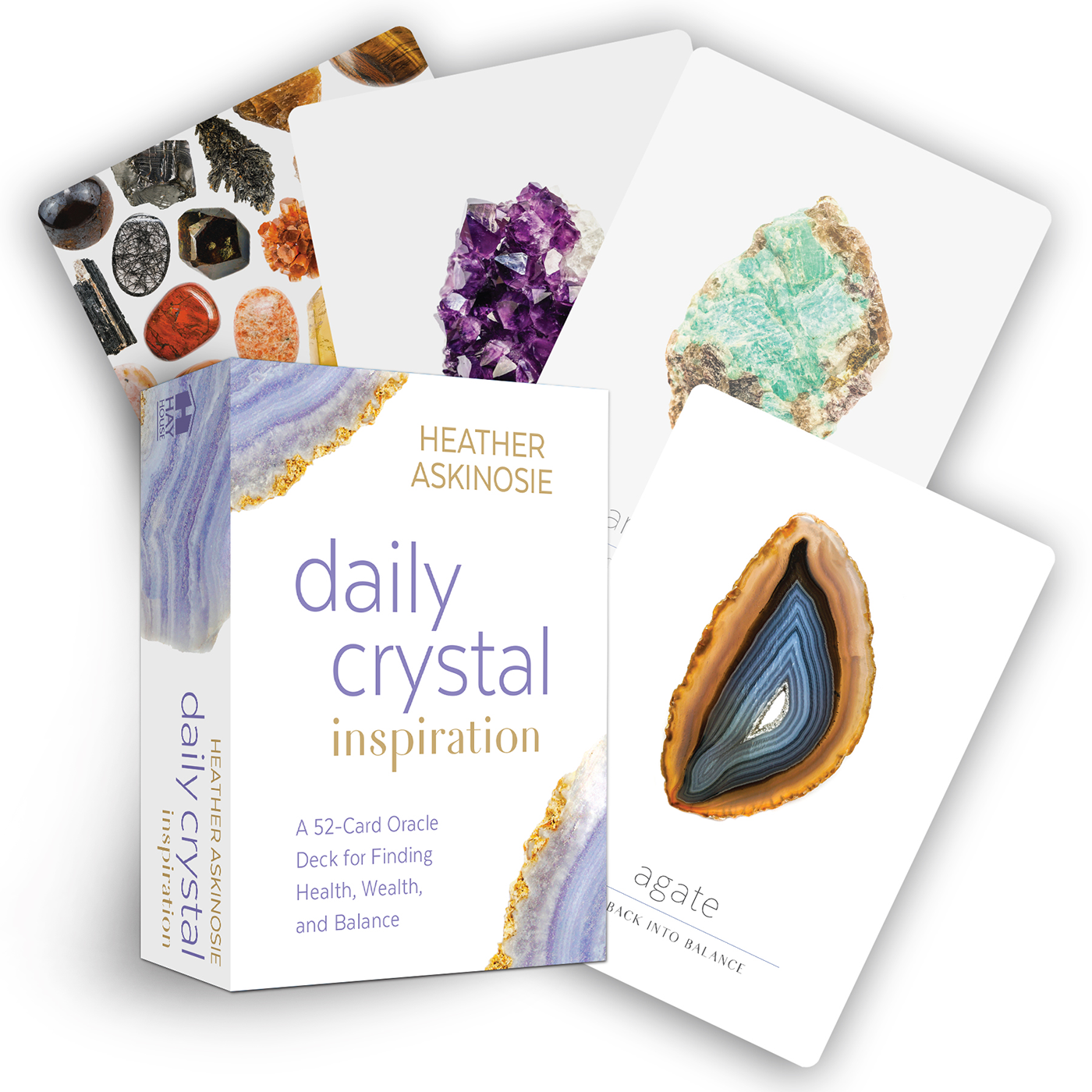 Daily Crystal Inspiration Card Deck by Heather Askinosie