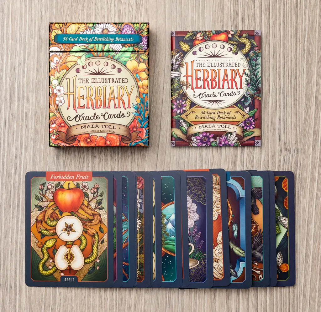 The Illustrated Herbiary Oracle Cards: 36-Card Deck of Bewitching Botanicals by Maia Toll