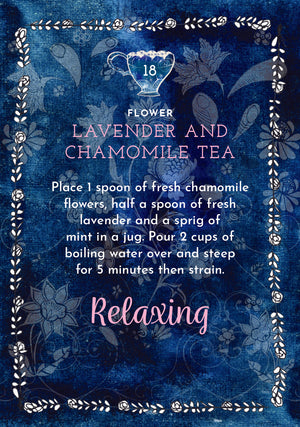 Divine Tea Time Inspiration sample Card "Lavender and chamomile tea"