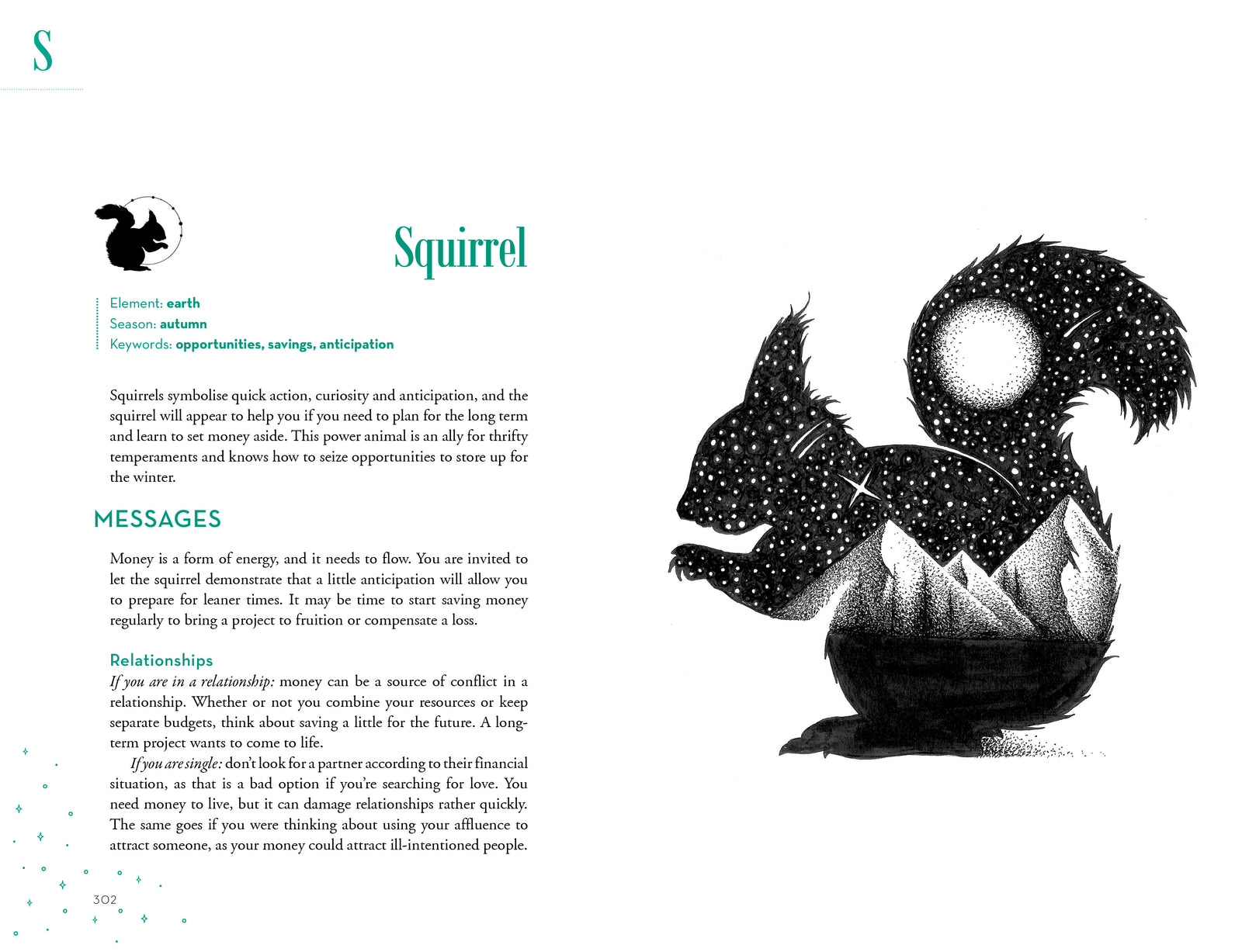 Book titled 'An A-Z of Animal Symbolism' with an owl illustration on a white background