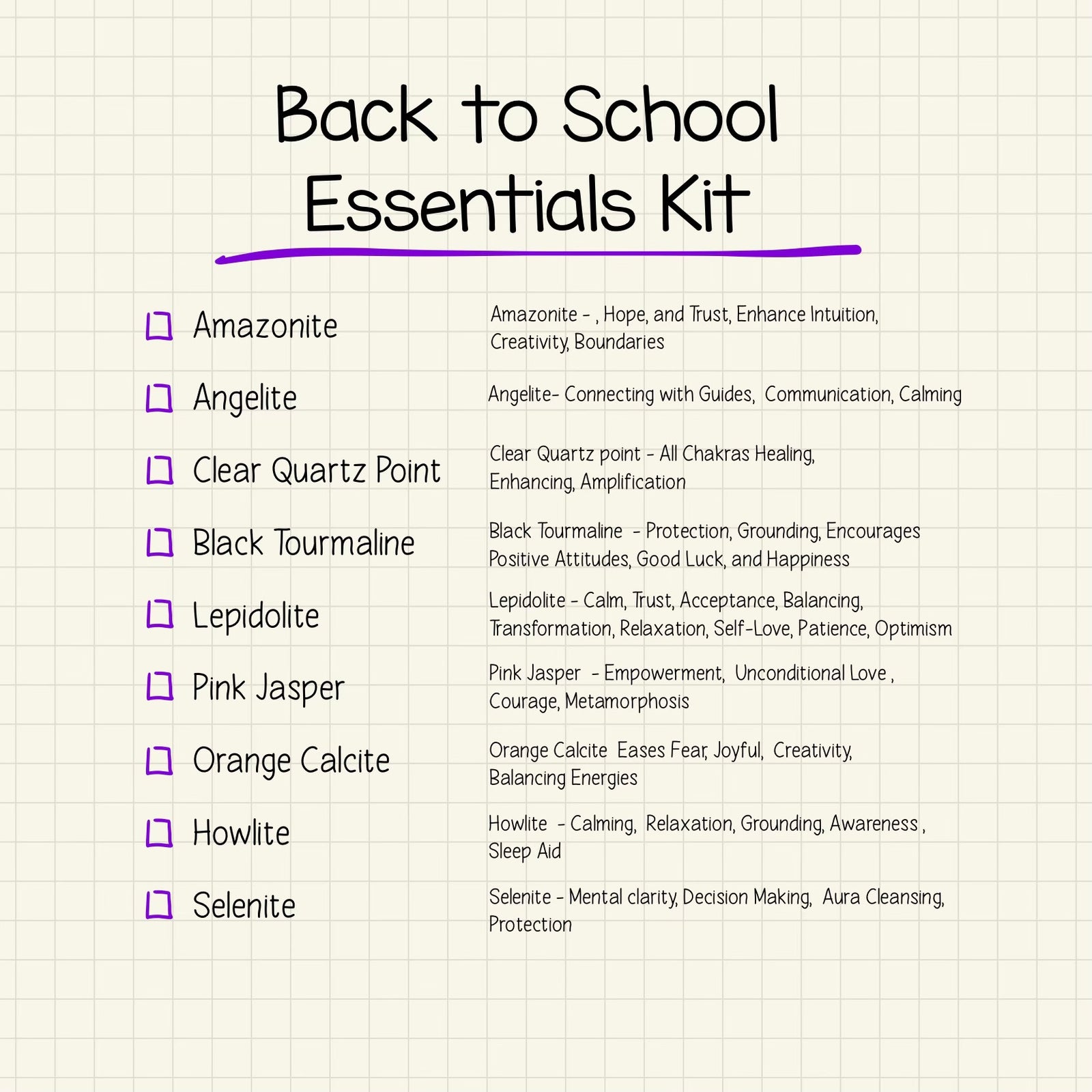 Back to School Essentials Kit