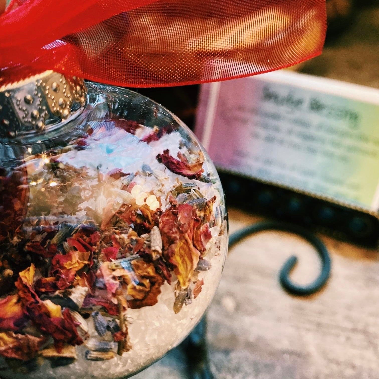 Holiday Smudge Salt Ornaments