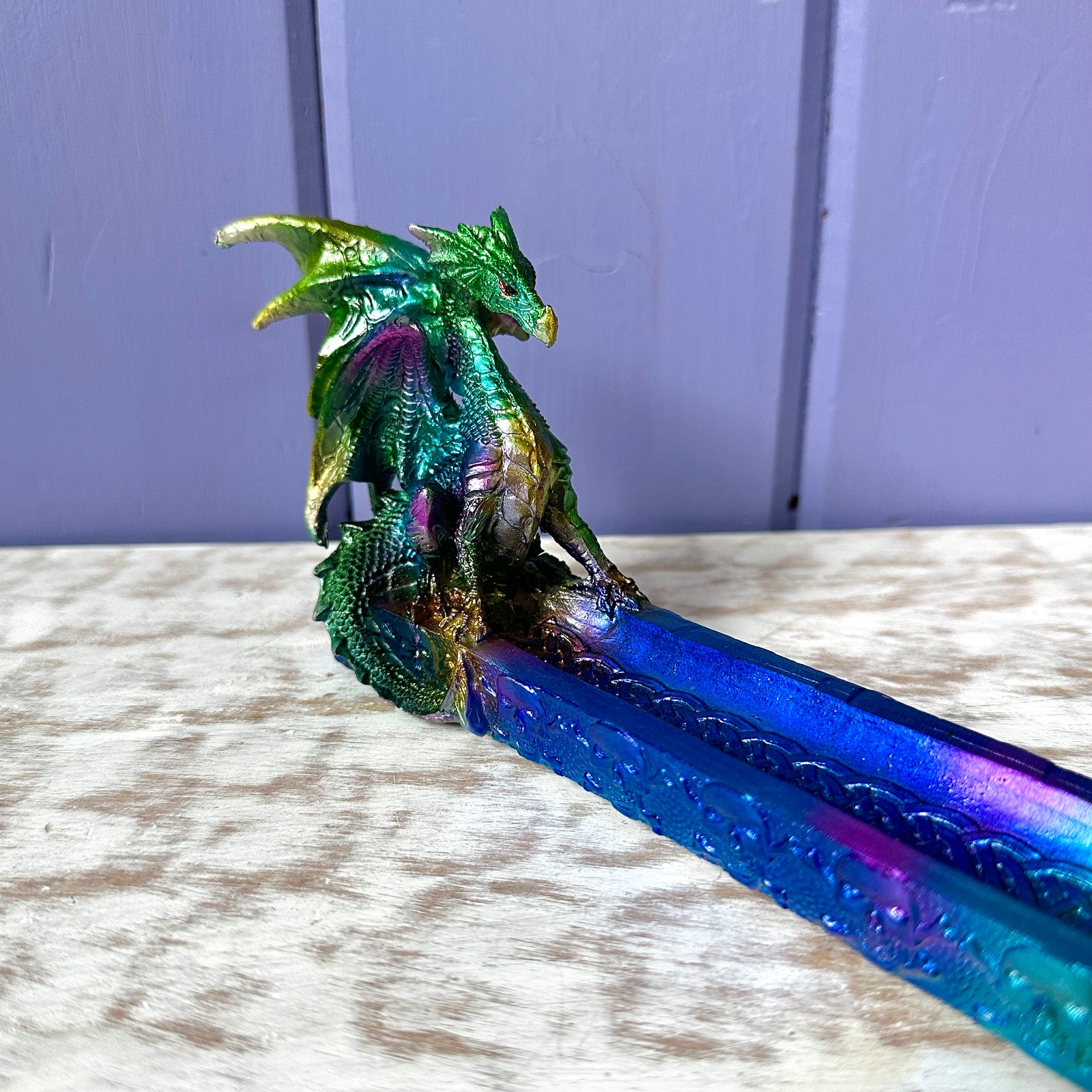 Multi Colored Dragon Incense Burner