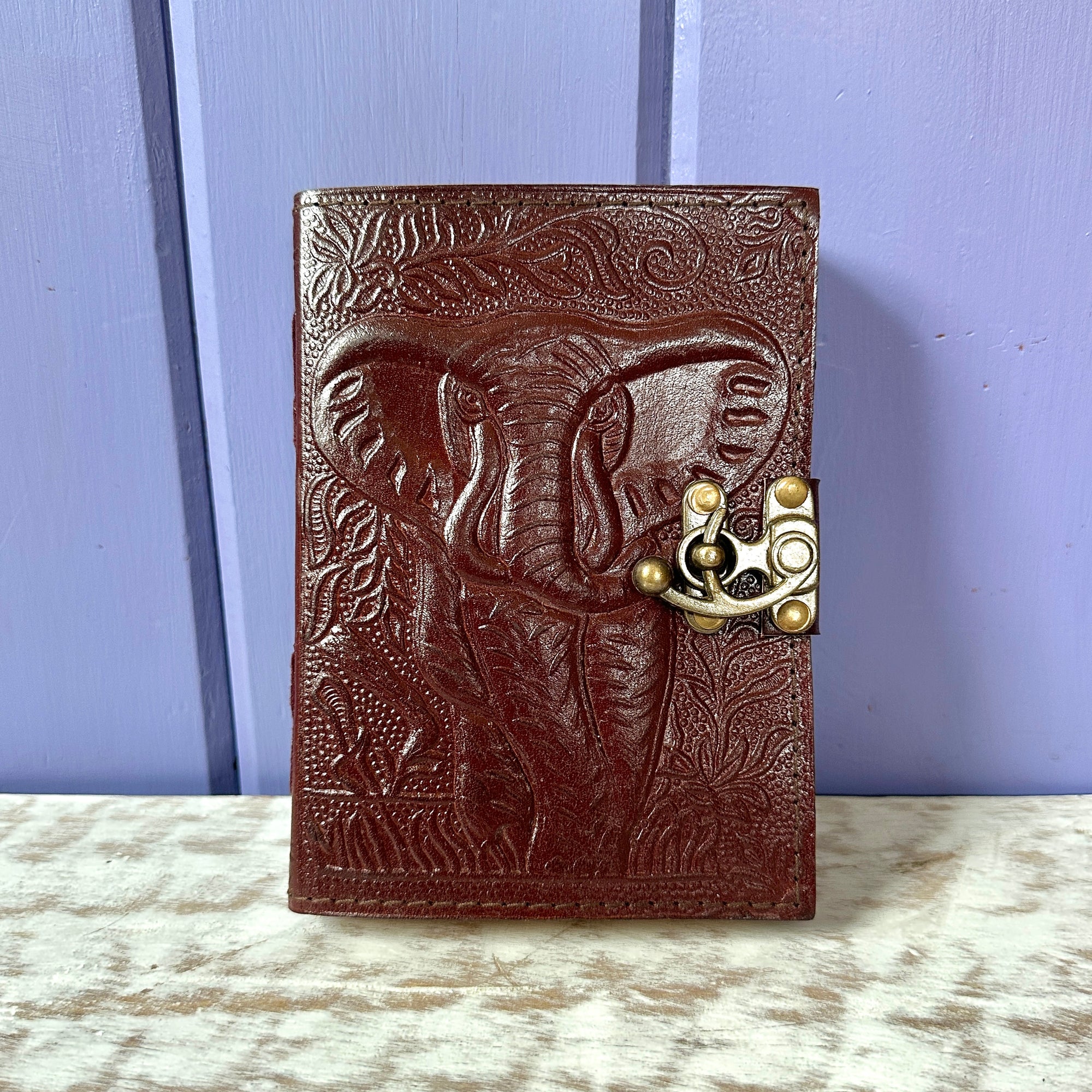 Elephant Leather Embossed Journal