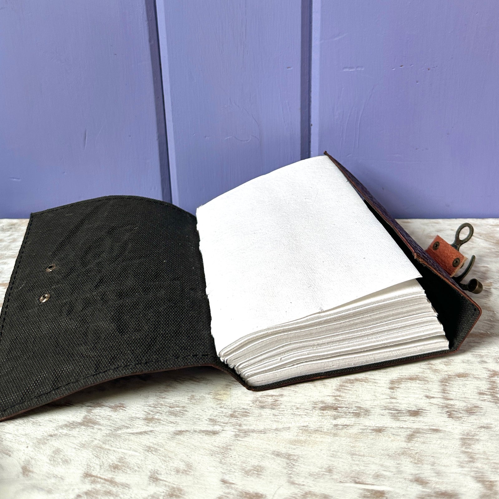 Raven and Books Leather Embossed Journal