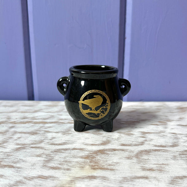 Ceramic Mini Cauldron - Dragonfly Art and Soul Metaphysical Shop