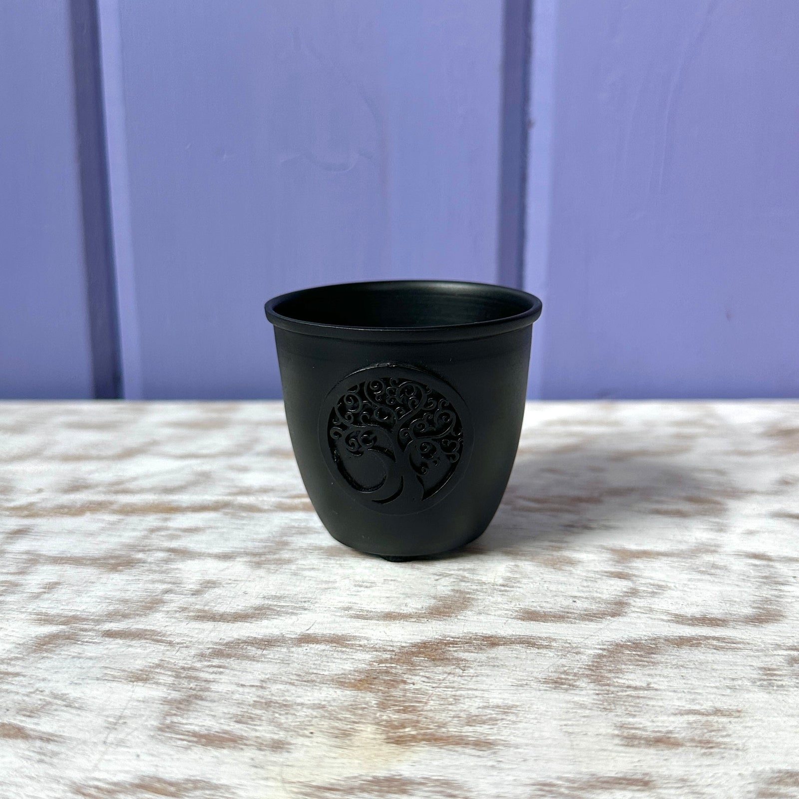 Metal Smudge Pot and Pillar Candle Holder