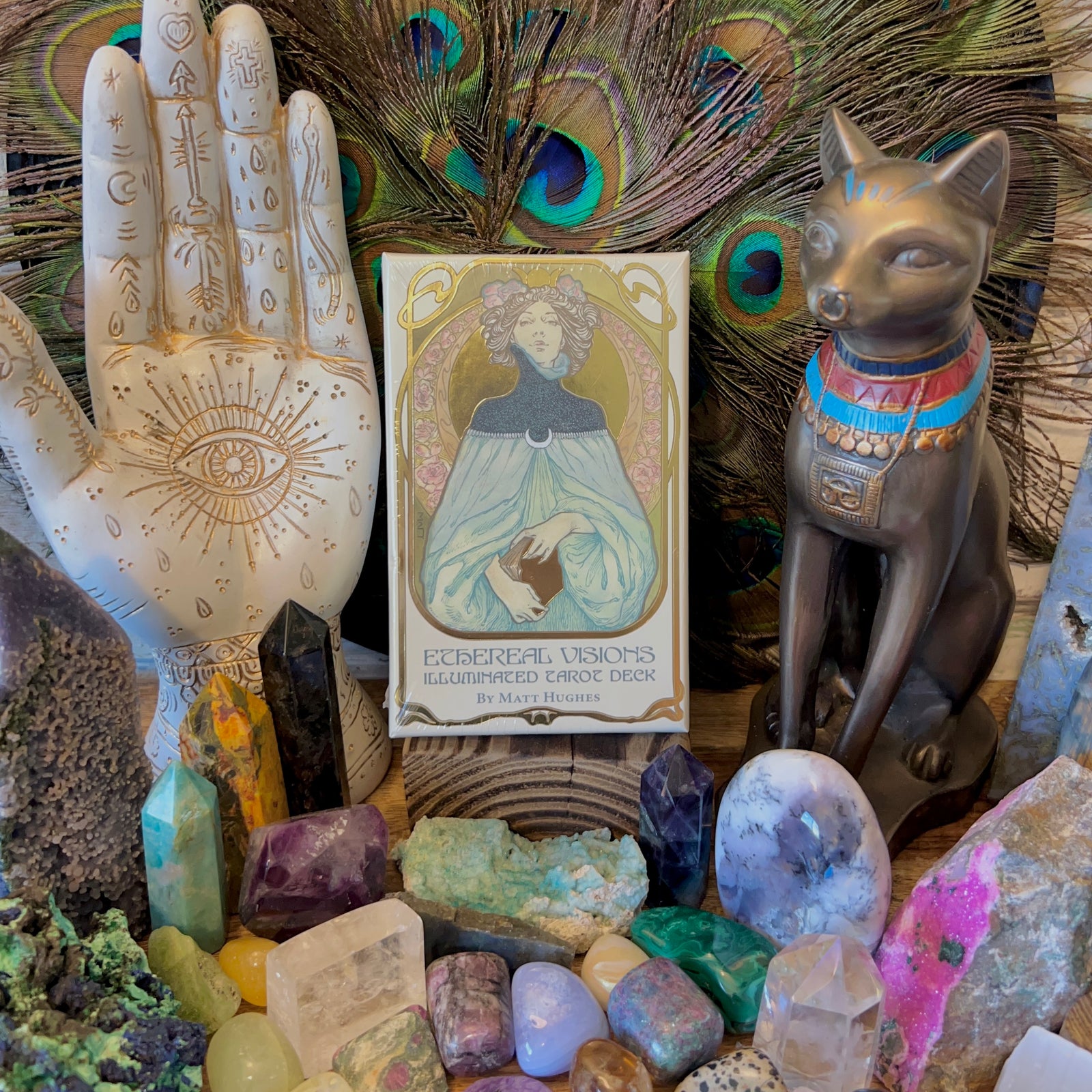 Ethereal Visions: Illuminated Tarot Deck