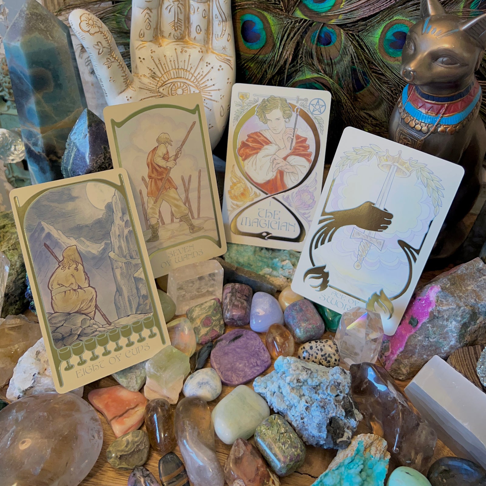 Ethereal Visions: Illuminated Tarot Deck