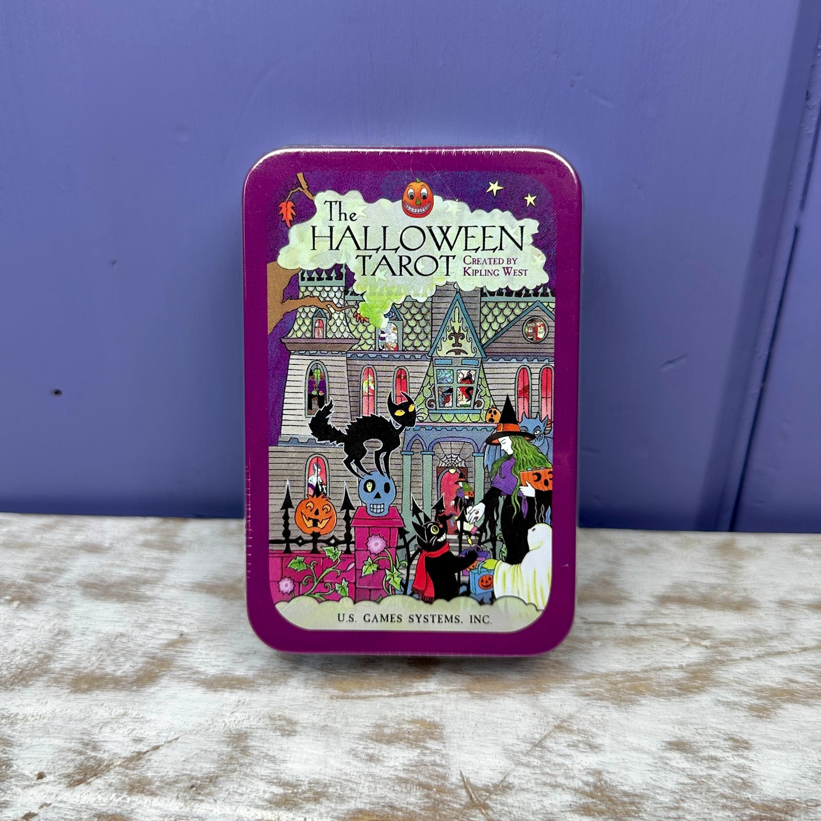 Halloween Tarot in a Tin