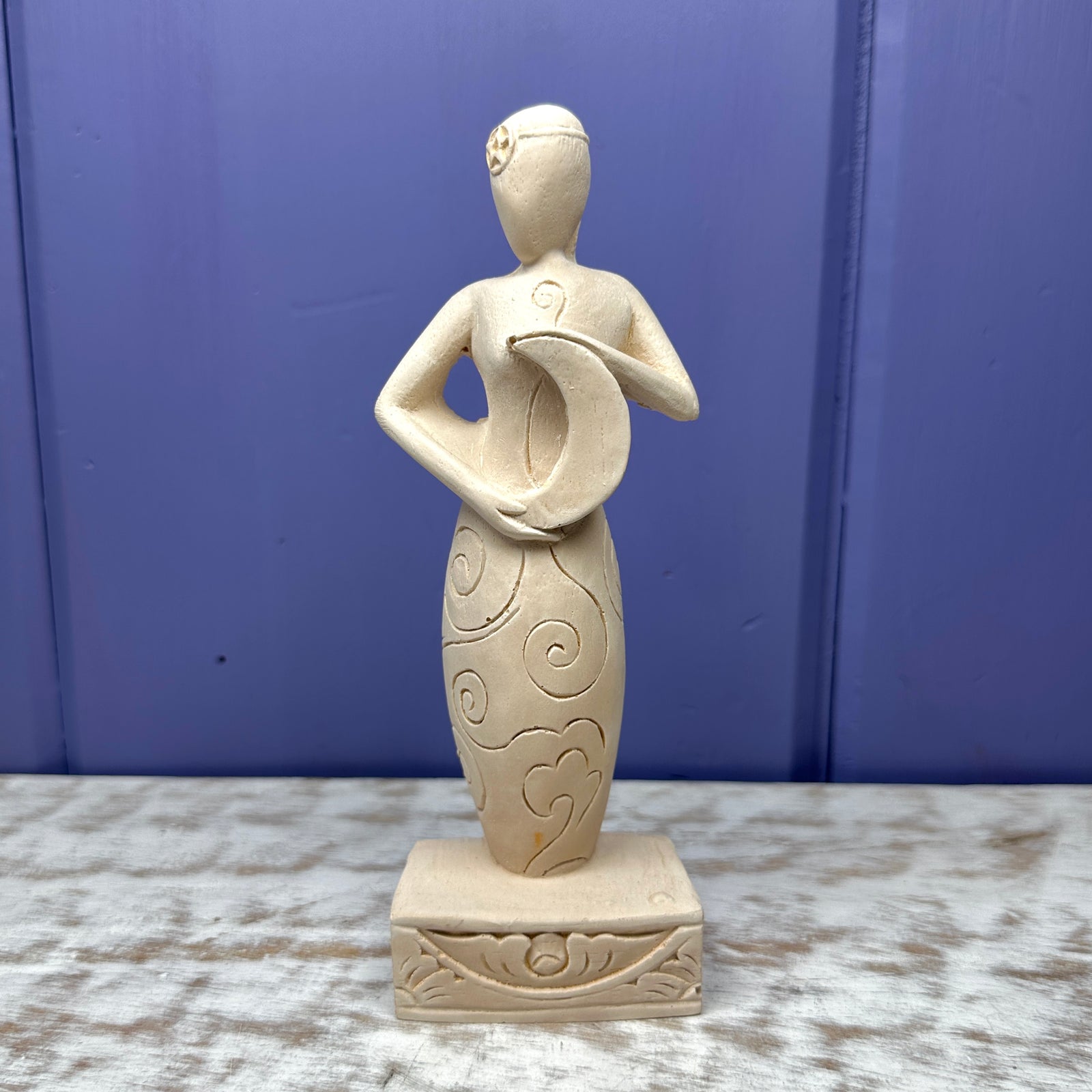 Gypsum Cement Moon Goddesses
