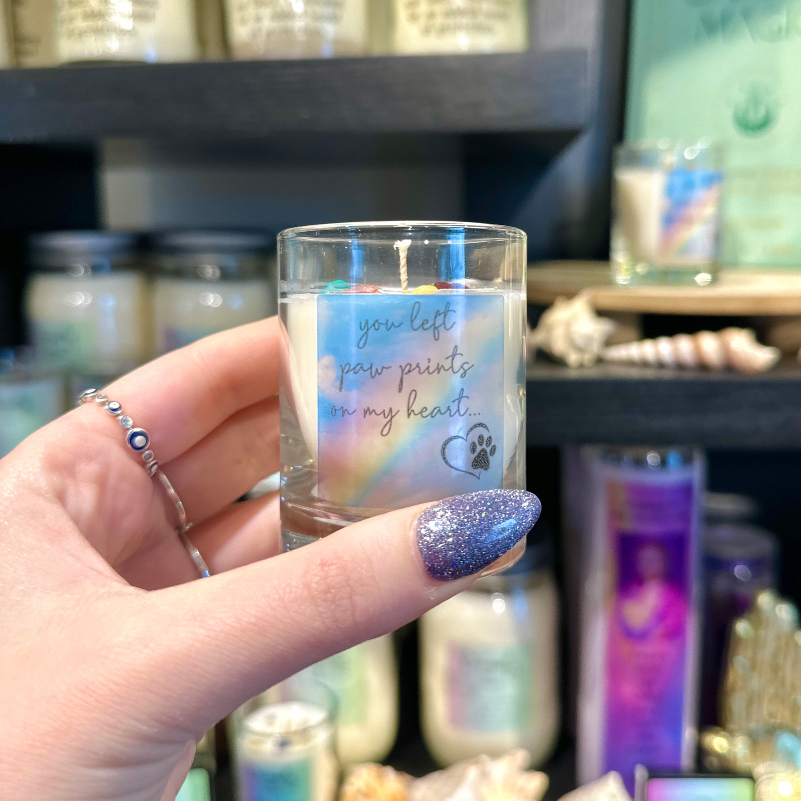 Rainbow Bridge Votive Candle