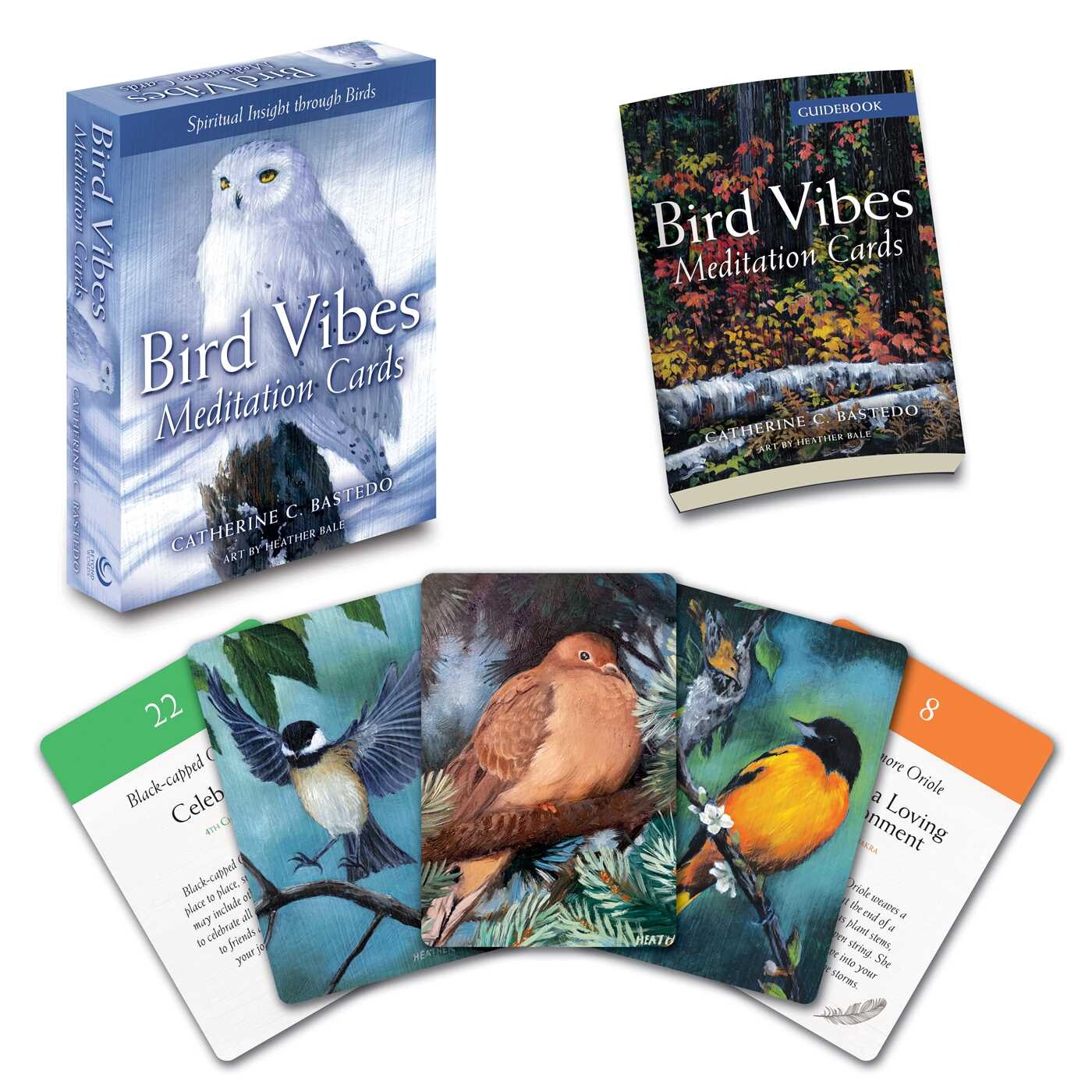 Bird Vibes Meditation Cards:
Spiritual Insight Through Birds (A 54-Card Deck and Guidebook)
By Catherine C. Bastedo