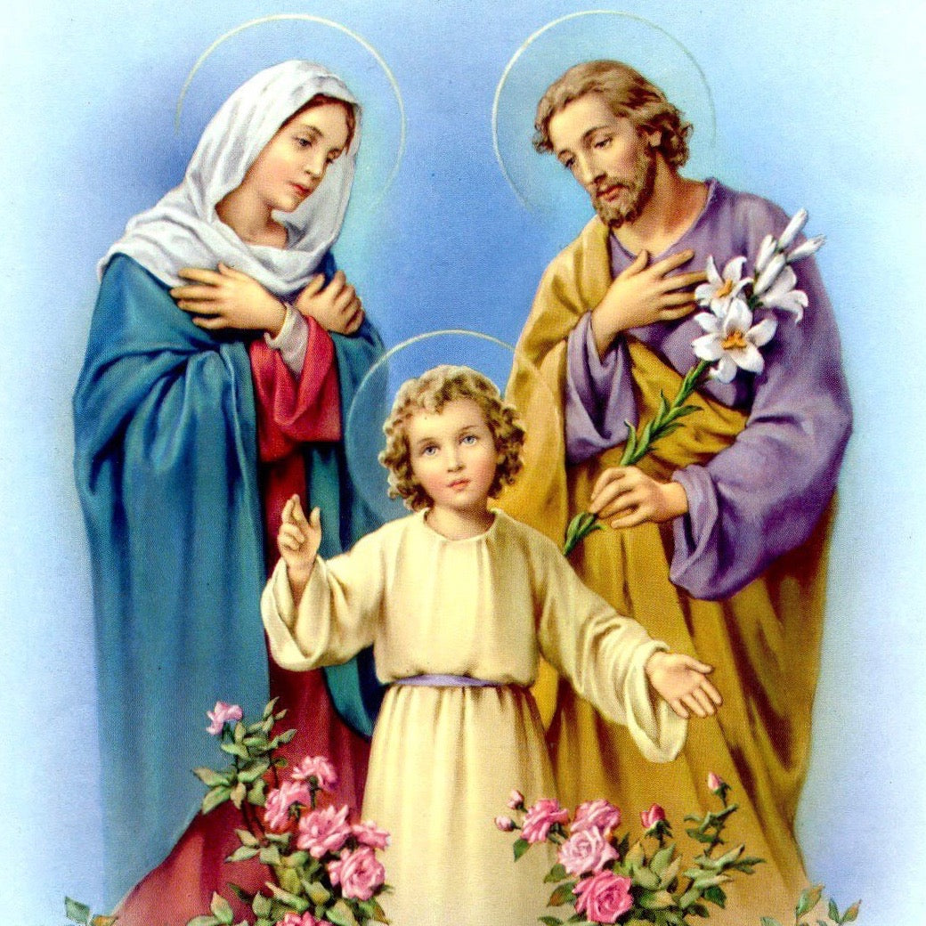 Holy Family with Dove Medal