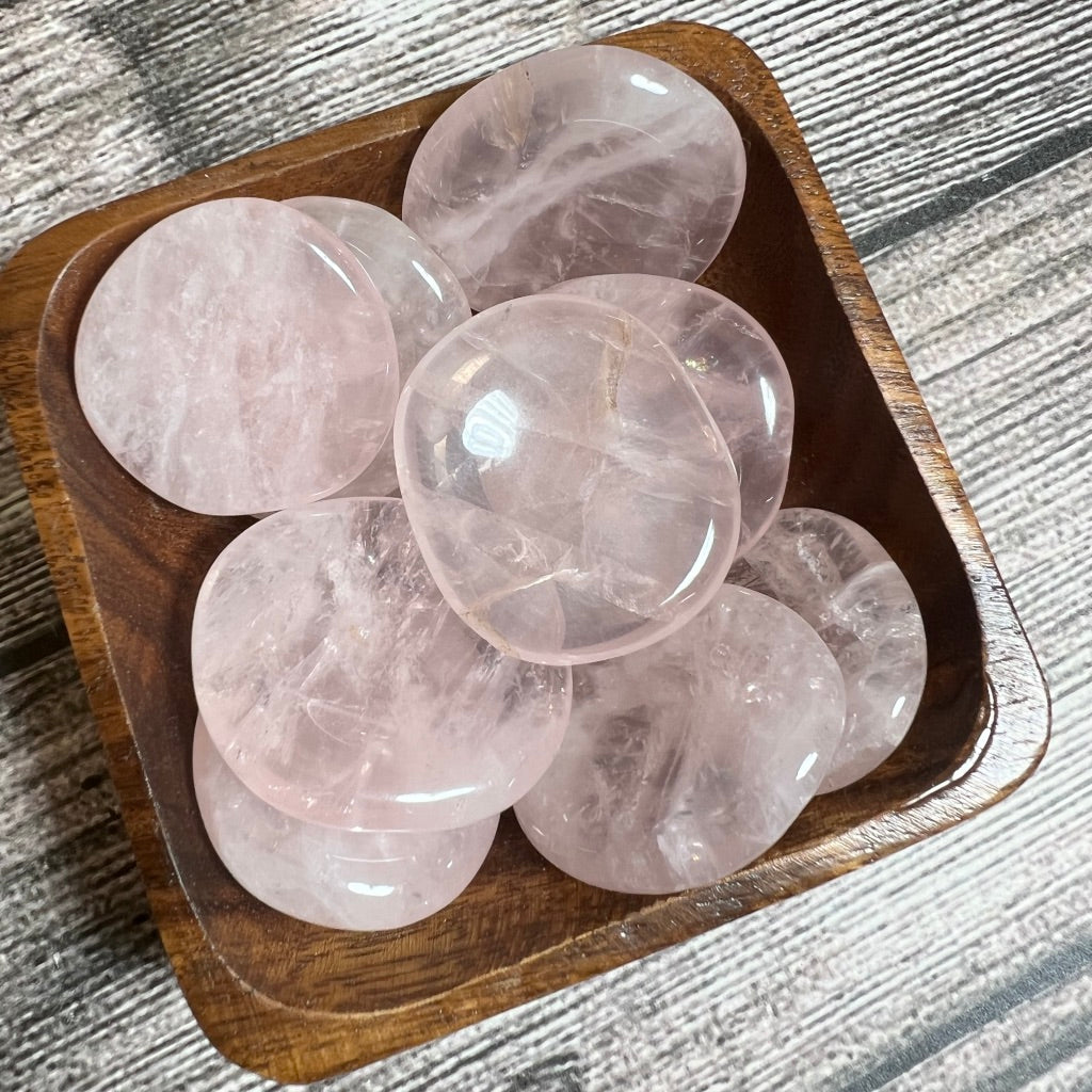 Rose Quartz Worry Stone