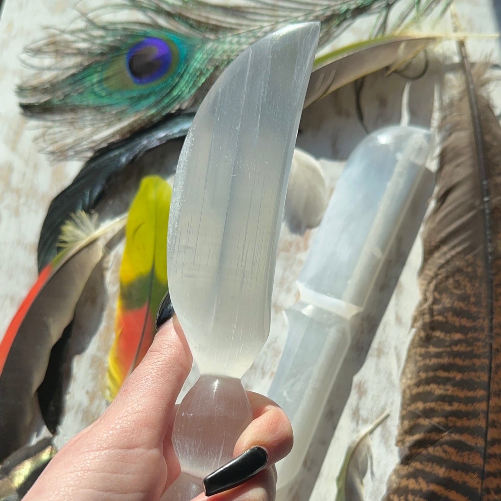 Selenite Athame