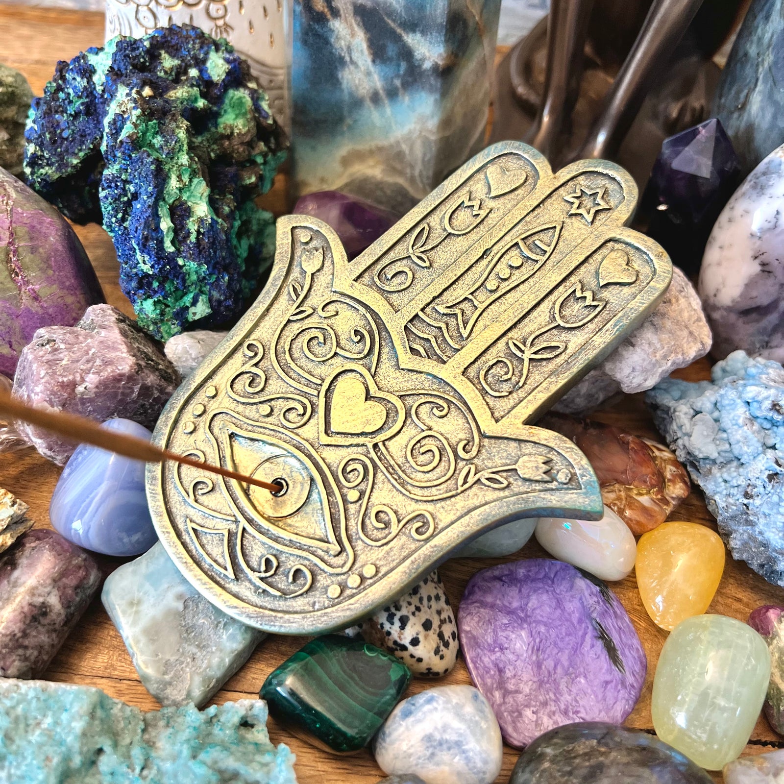 Hamsa Hand Incense Burner