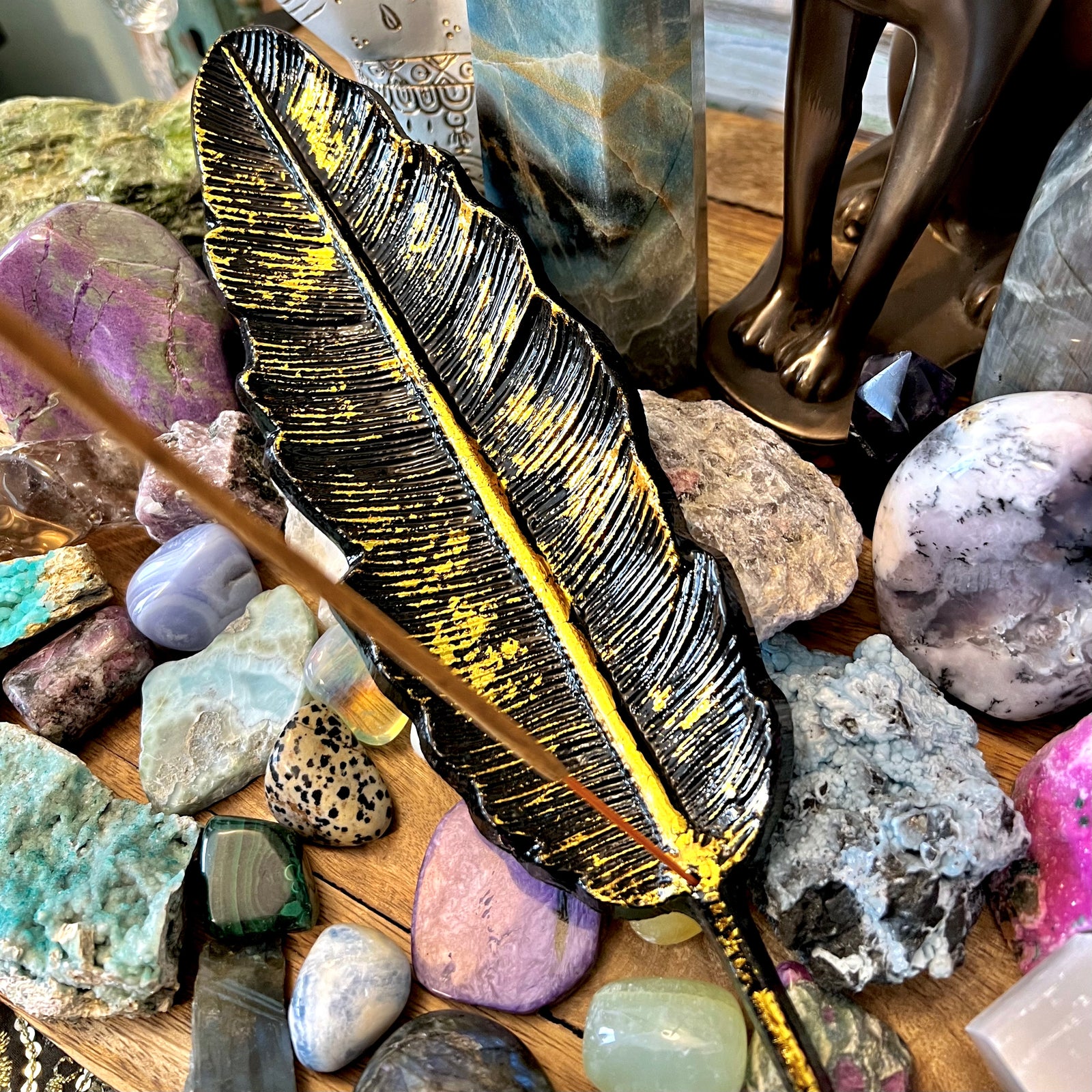 Feather Incense Burner