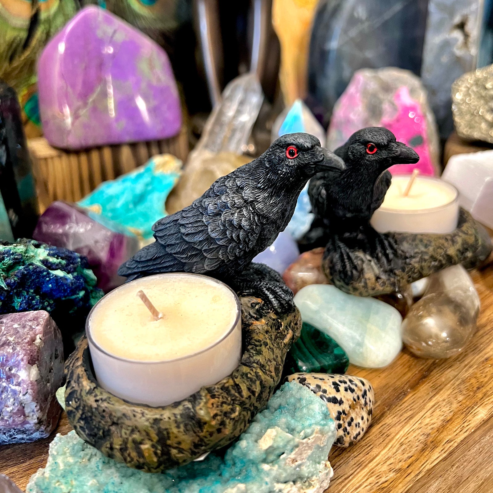Raven Tealight Holder