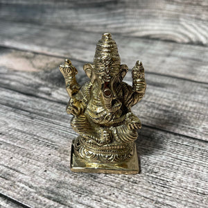 Golden Ganesha Altar Statue