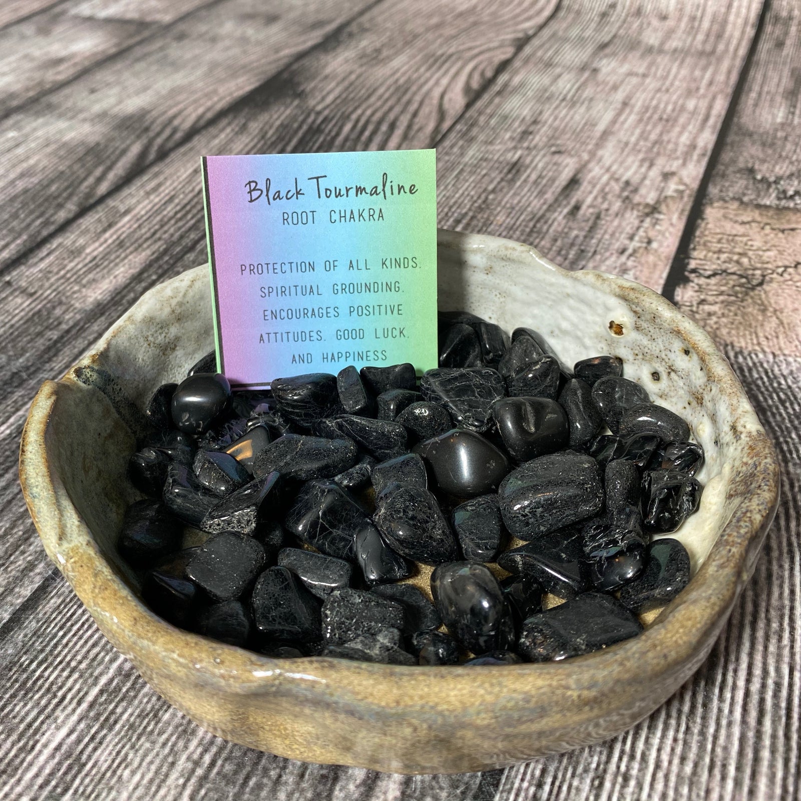 Black Tourmaline [tumbled]