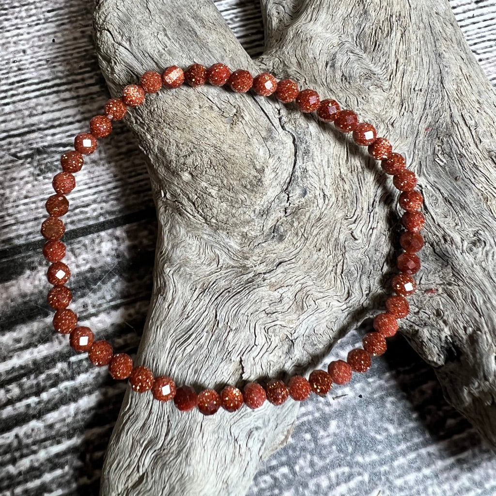 Goldstone Bracelet - Faceted