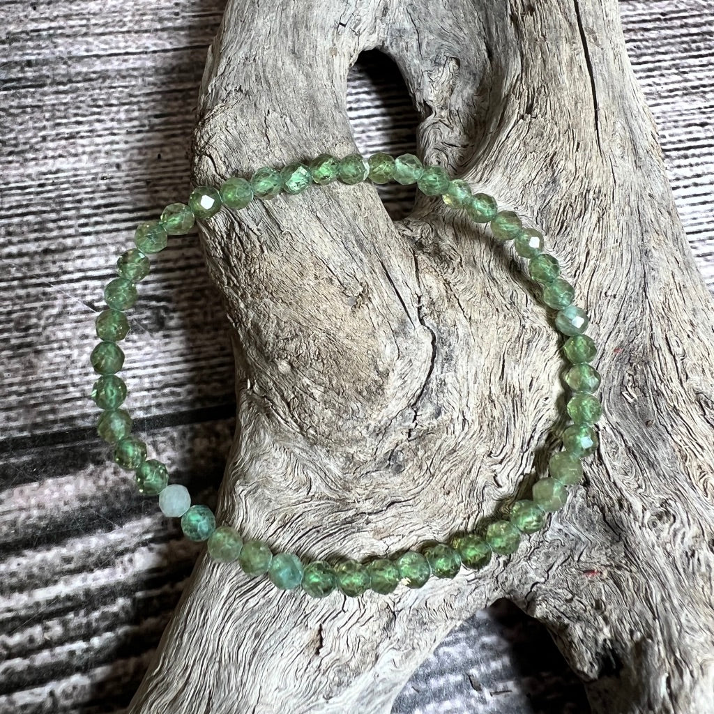 Green Apatite Bracelet - Faceted