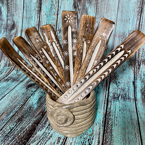 Antique Flower Incense Burner