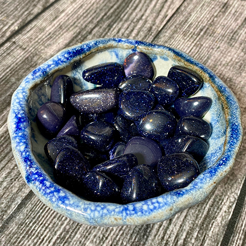 Blue Goldstone Crystal