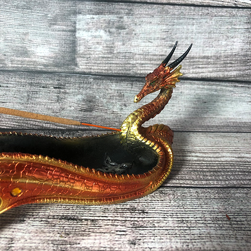 Orange Celtic Dragon Boat Burner