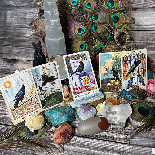 Crow Tarot Card Deck by MJ Cullinane