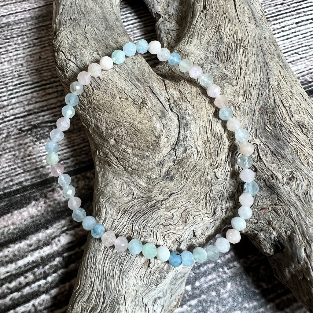 Morganite Bracelet - Elastic