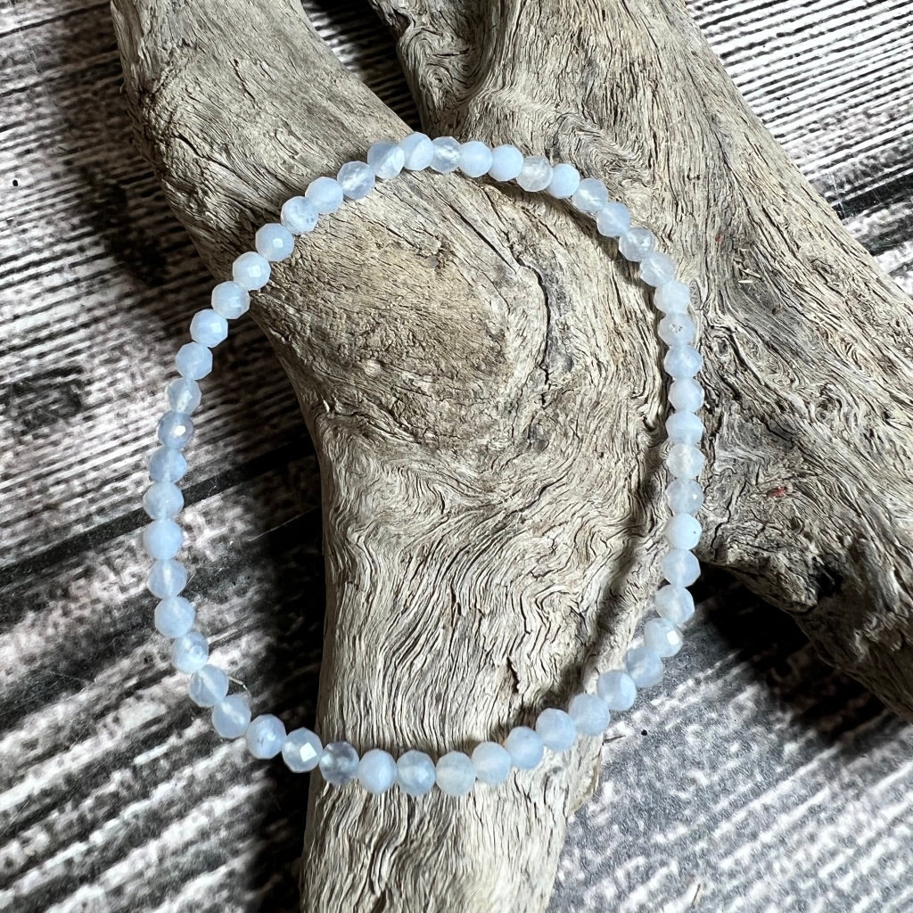 Angelite Bracelet - Faceted