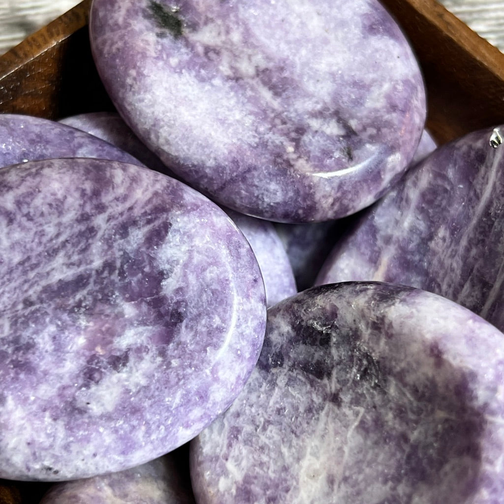 Lepidolite Worry Stone