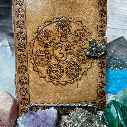 Om Chakra Leather Journal