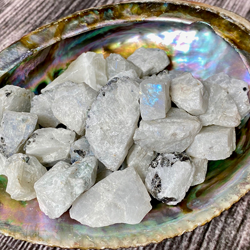 Rainbow Moonstone Rough Specimen