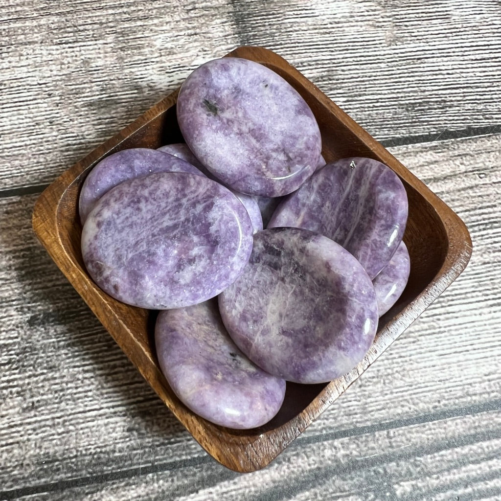 Lepidolite Worry Stone